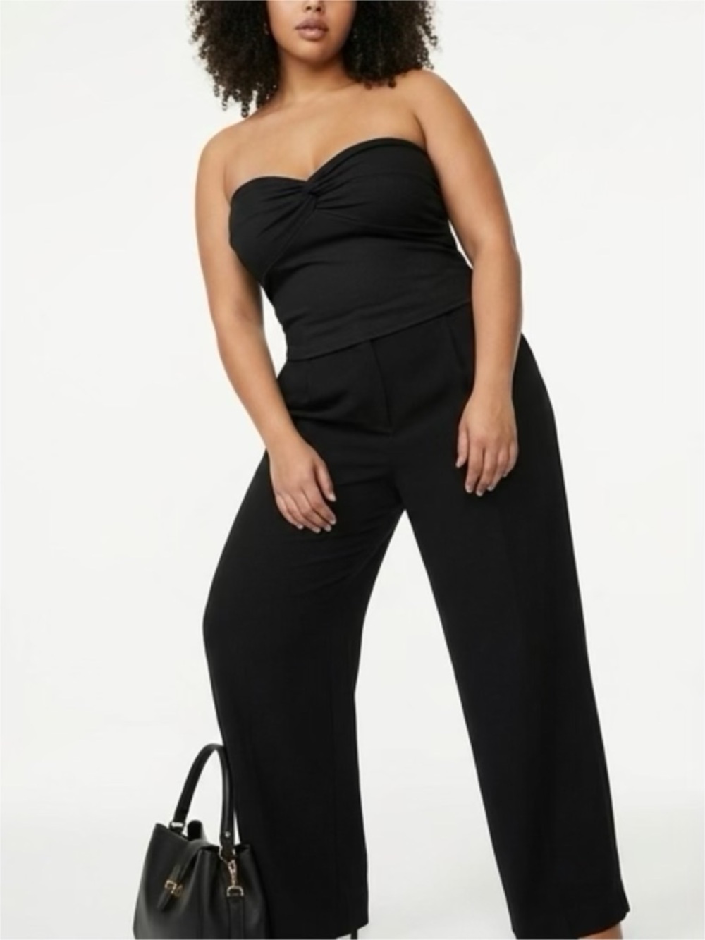 NWT Size XL Express Body Contour Seamless Ribbed Twist Cropped Tube Top